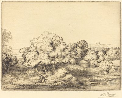 Hamlet nær søen af Alphonse Legros