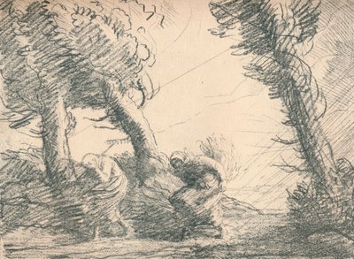 Harvesters Surprised af Storm, c1900, 1923 af Alphonse Legros