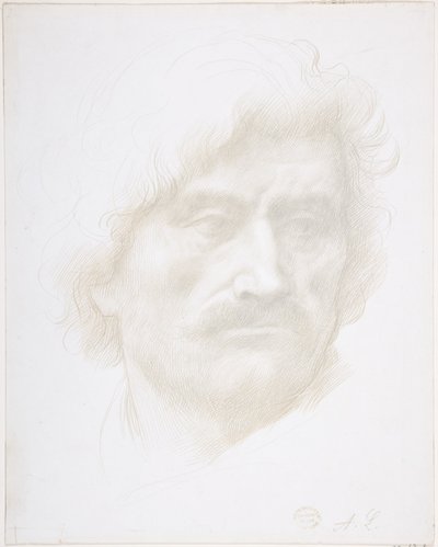 Hoved af en mand af Alphonse Legros