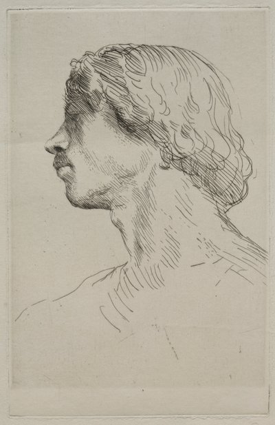 Leder af en model af Alphonse Legros