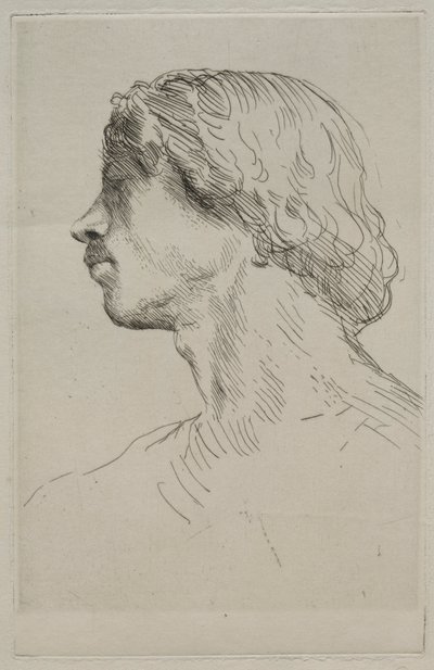 Leder af en model. af Alphonse Legros
