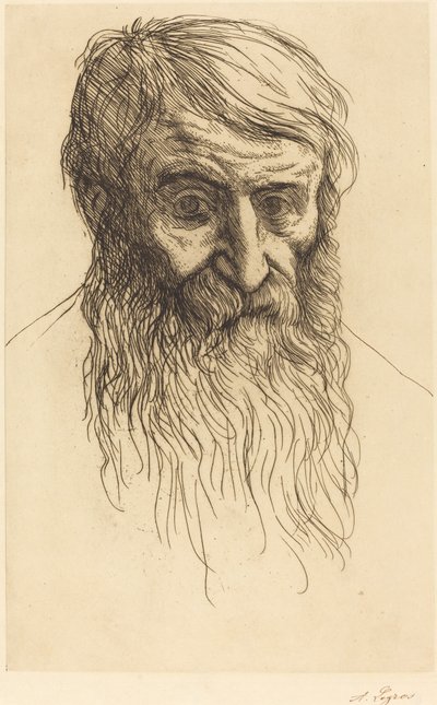 Leder af en filosof Tete de philosophe. af Alphonse Legros