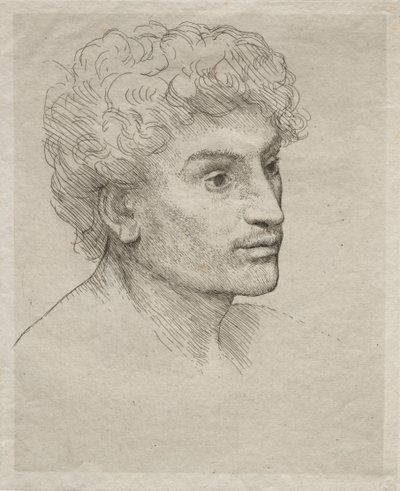 Leder af en ung mand af Alphonse Legros