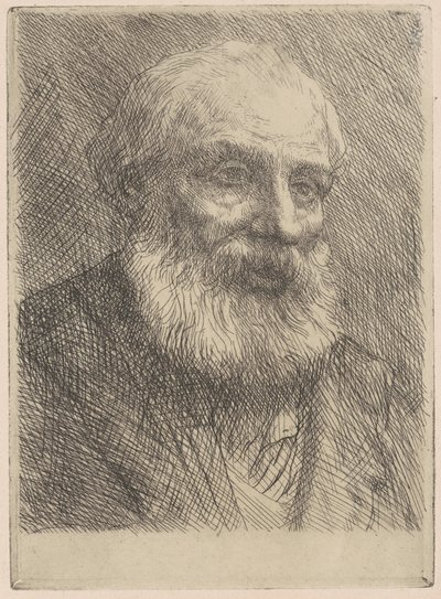 Hoved af en gammel mand af Alphonse Legros