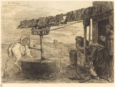 Hestedrevet Mill Le manege. af Alphonse Legros