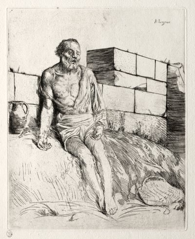 Job (første plade) af Alphonse Legros