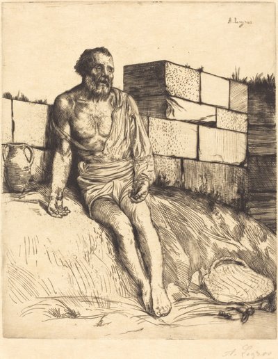 Job, 1. plade. af Alphonse Legros