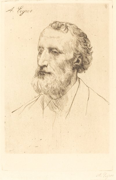 Jules Dalou, 1st plate. af Alphonse Legros