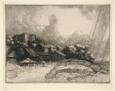 Gården af af Alphonse Legros