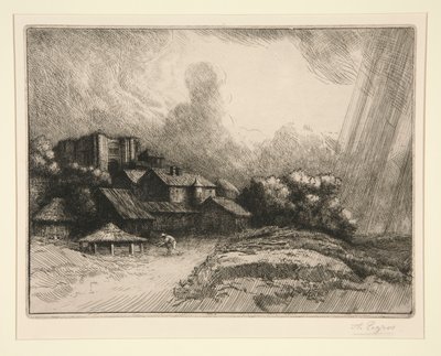 Gården af af Alphonse Legros