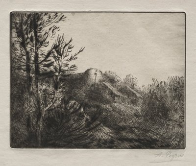 Valoux-gården af Alphonse Legros