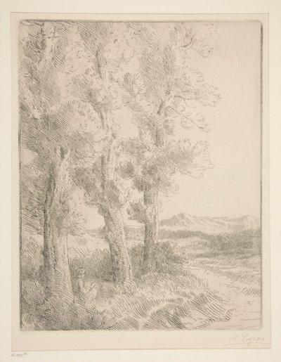 Kvindelæsning: Lektion under træerne af Alphonse Legros