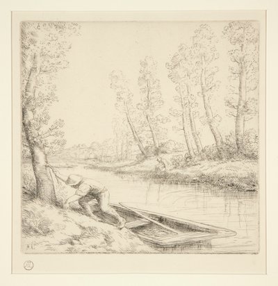 Morgen på floden af Alphonse Legros