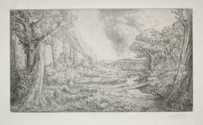 Landskab af Alphonse Legros