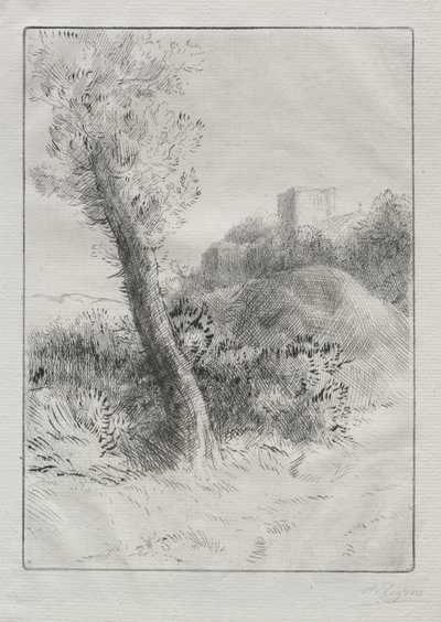 Landskab af Alphonse Legros