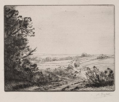 Landskab af Alphonse Legros