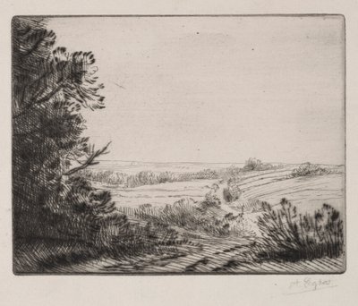 Landskab. af Alphonse Legros