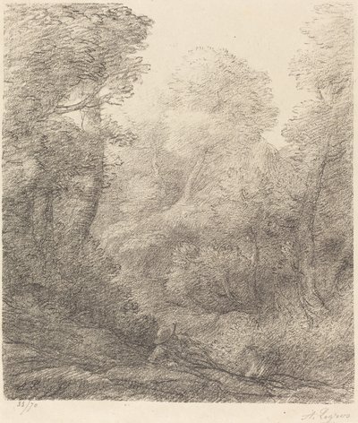 Landskab: Morning Mist Landskab: Morning Mists. af Alphonse Legros