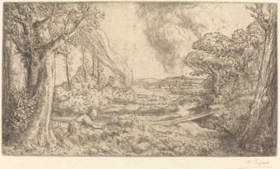 Landskab Landskab. af Alphonse Legros