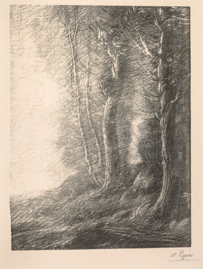 Landskab Paysage. af Alphonse Legros