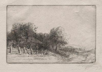 Landskab Et Landskab. af Alphonse Legros