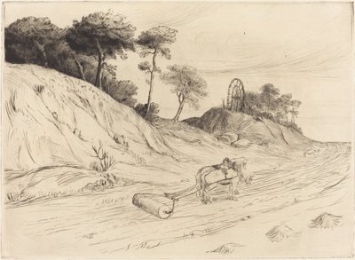 Landskab med rulle af Alphonse Legros