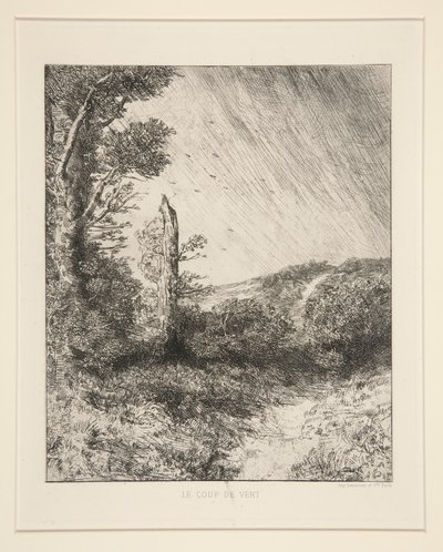 Le Coup de Vent (Vindstødet) af Alphonse Legros