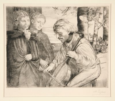 Violspilleren af Alphonse Legros