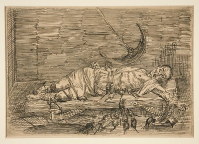 Le Puits et le Pendule, nr. 1 (Gropen og pendulet, nr. 1) af Alphonse Legros