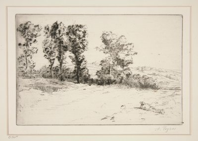 Le pre ensoleille (eng i solskin) af Alphonse Legros