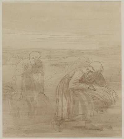The Gleaners, 1800-tallet. af Alphonse Legros