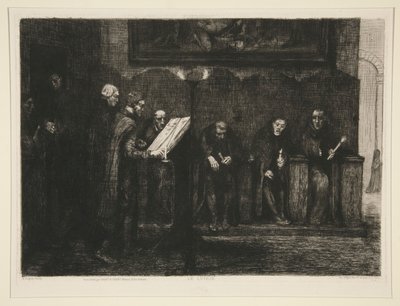 Les chantres espagnols eller Le lutrin (De spanske kantorer eller talerstolen) af Alphonse Legros
