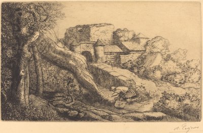 Lille Græsbrænder af Alphonse Legros