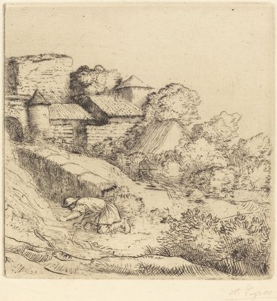 Lille brænder af græs Den lille brænder af græs. af Alphonse Legros