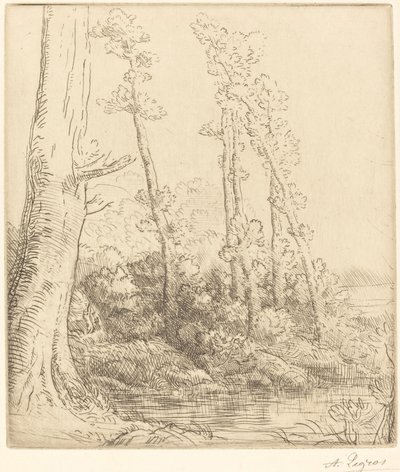 Lille Pond La petite hoppe. af Alphonse Legros
