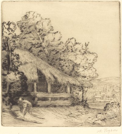 Lille ly (Le petit hangar) af Alphonse Legros