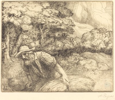 Man fouragerer Man fouragerer. af Alphonse Legros
