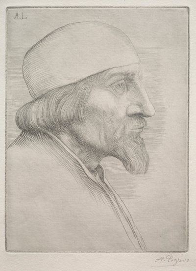 Mand i kalot. af Alphonse Legros