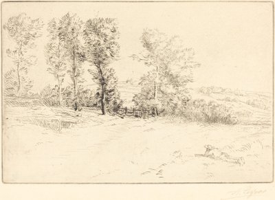Eng i solskin (Le pre ensoleille) af Alphonse Legros