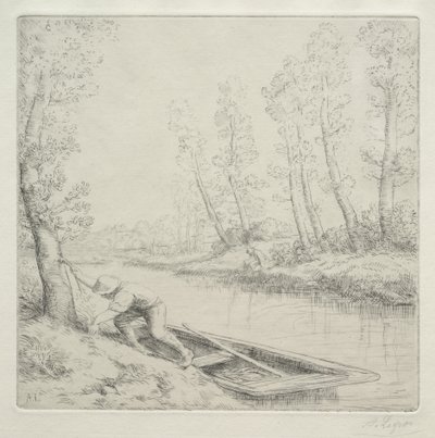 Morgen ved floden af Alphonse Legros