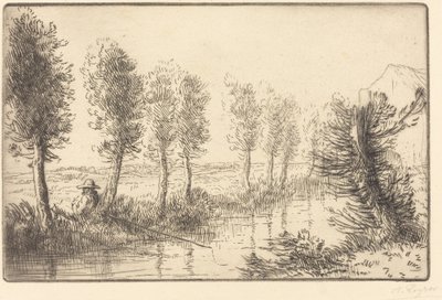 Tæt på møllen (Pres du moulin) af Alphonse Legros