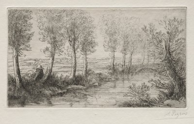 Tæt på Møllen. af Alphonse Legros
