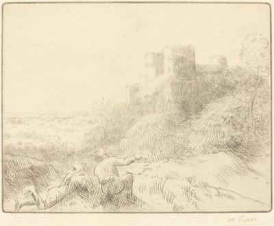 Gammelt Chateau af Alphonse Legros