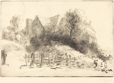 Old Inn En gammel kro. af Alphonse Legros
