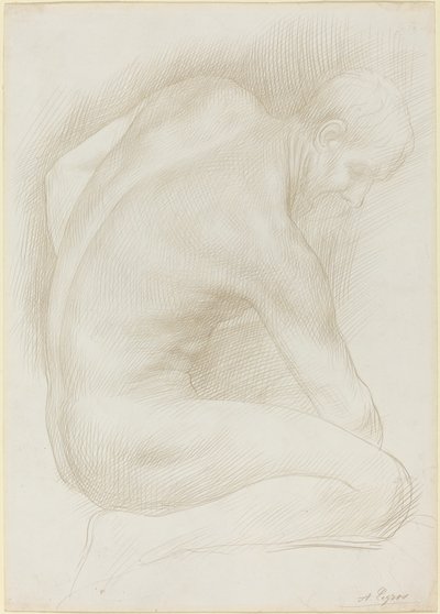Gammel mand af Alphonse Legros