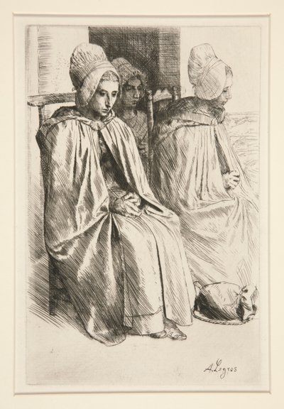 Bondekvinder i Boulogne-kvarteret af Alphonse Legros