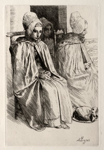 Bondekvinde i kvarteret Boulogne. af Alphonse Legros