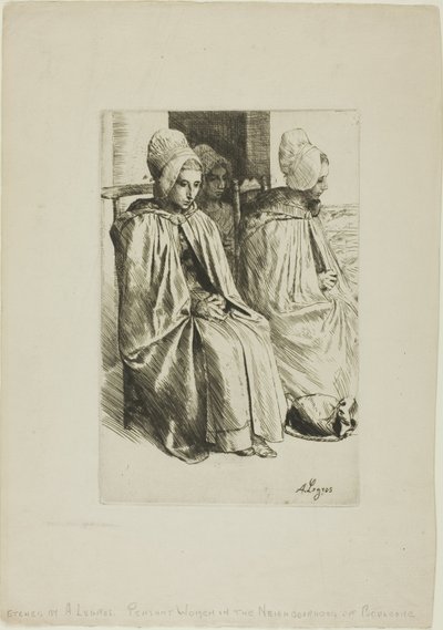Bondekvinder fra nærheden af Boulogne af Alphonse Legros