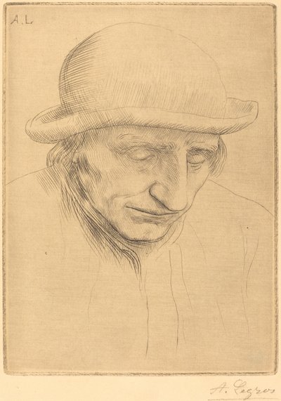 Bonde i en rund hat Bonde i en rund hat. af Alphonse Legros