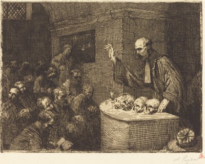 Frenologikursus, 2. plade af Alphonse Legros